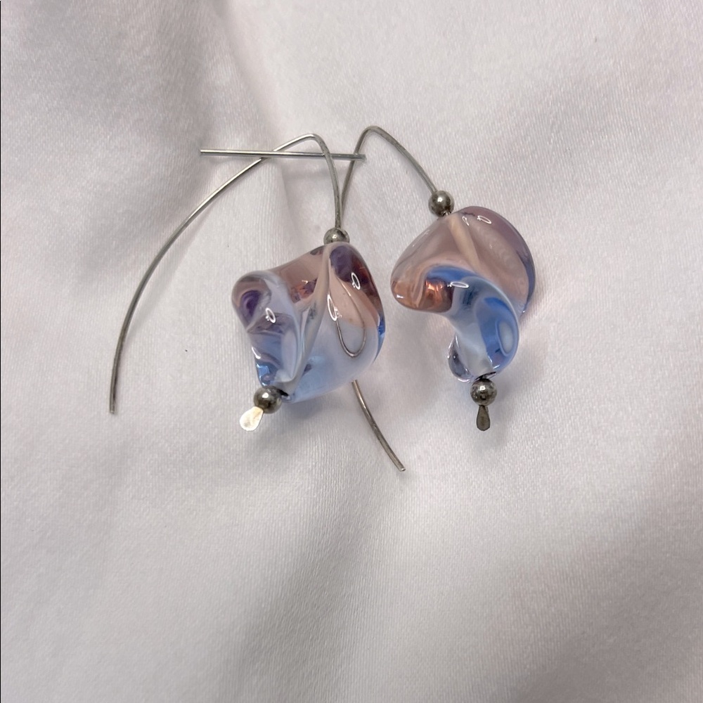 Swirl Murano Glass Earrings